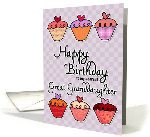 Happy Birthday to my dearest great granddaughter card (382957)