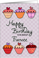 Happy Birthday to my dearest fiancee card