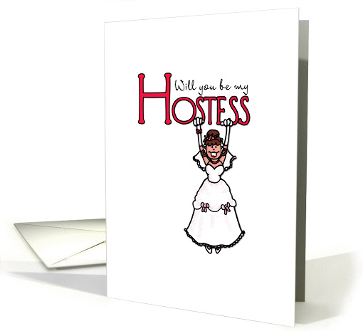 Wedding - Will You Be My Hostess card (384836)