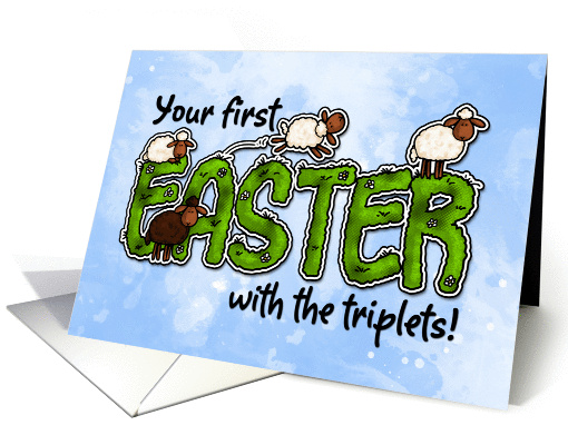your first Easter with the triplets card (385570)