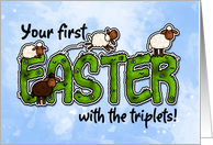 your first Easter with the triplets card