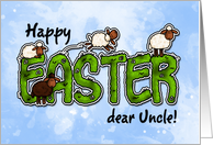 Happy Easter dear uncle card