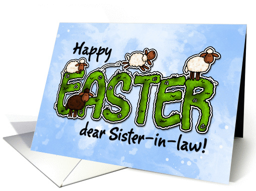 Happy Easter dear sister-in-law card (386171)