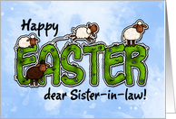 Happy Easter dear sister-in-law card