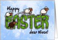 Happy Easter dear niece card