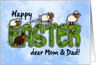 Happy Easter dear mom & dad card