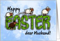 Happy Easter dear husband card