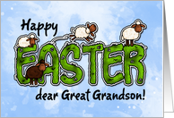 Happy Easter dear great grandson card