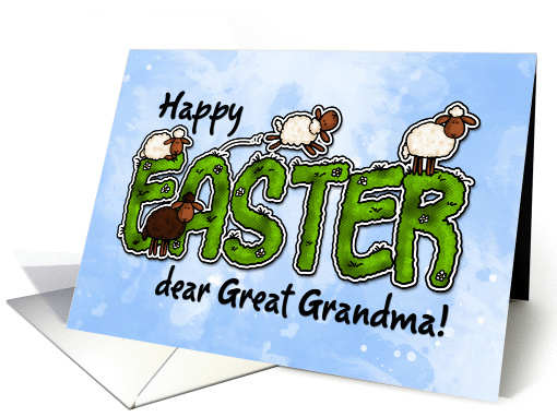 Happy Easter dear great grandma card (386202)