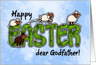 Happy Easter dear godfather card