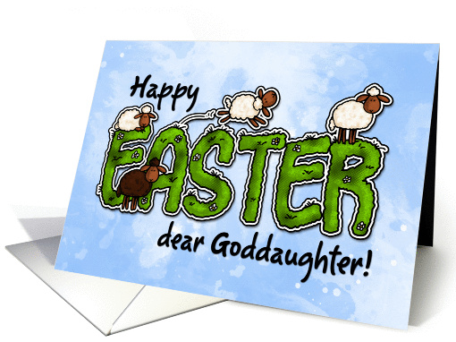 Happy Easter dear goddaughter card (386409)