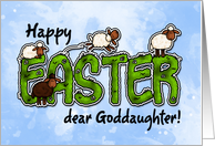 Happy Easter dear goddaughter card