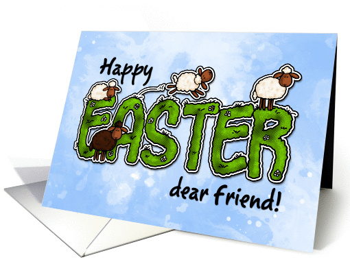 Happy Easter dear friend card (386413)