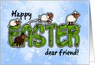 Happy Easter dear friend card