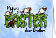 Happy Easter dear brother card