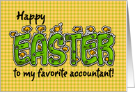 Happy Easter to my favortie accountant card