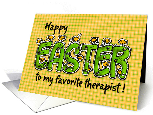 Happy Easter to my favorite therapist card (387672)