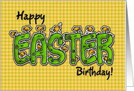 Happy Easter Birthday card
