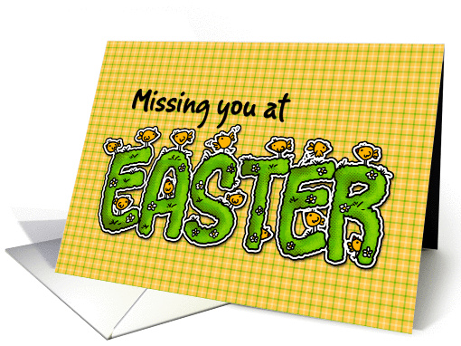 Missing you at Easter card (387678)