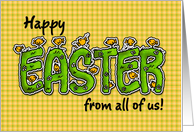 Happy Easter from all of us card