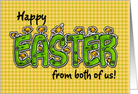 Happy Easter from both of us card