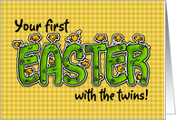your first Easter with the twins card