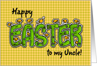 Happy Easter to my uncle card