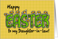 Happy Easter to my daughter-in-law card