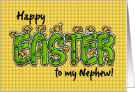 Happy Easter to my nephew card
