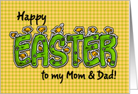 Happy Easter to my Mom & Dad card