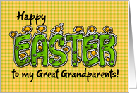 Happy Easter to my great grandparents card