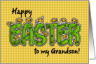 Happy Easter to my grandson card