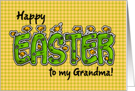 Happy Easter to my grandma card