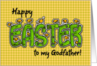Happy Easter to my godfather card