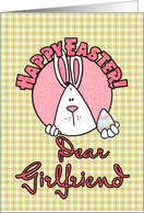 Happy Easter - girlfriend card