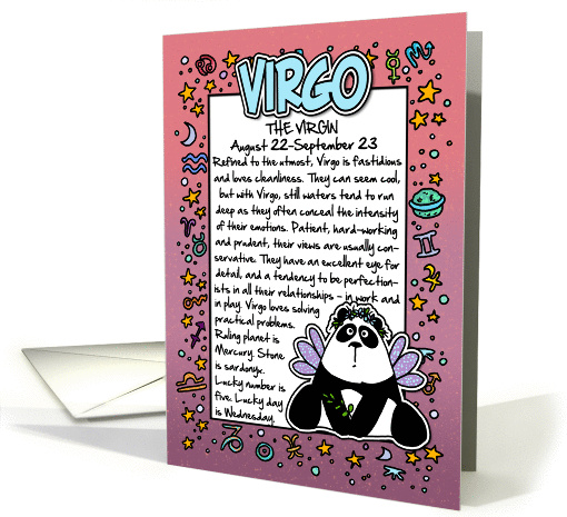 Zodiac Birthday - virgo card (392291)