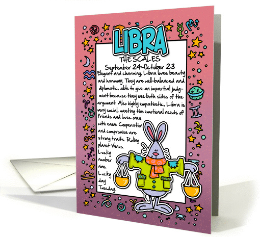 Zodiac Birthday - libra card (392294)
