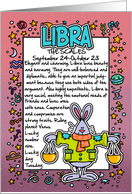 Zodiac Birthday - libra card