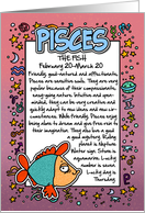 Zodiac Birthday - Pisces card
