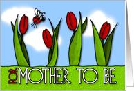 mother’s day tulips - for mother to be card