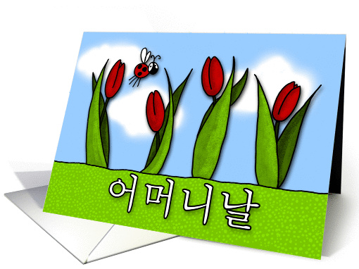 mother's day in Korean ( 어머니날 ) card