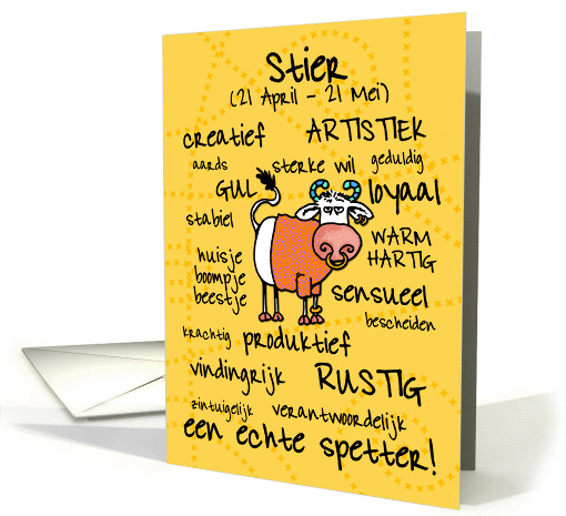 horoscoop kaart - Stier card (393850)