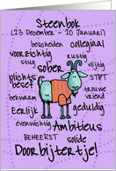horoscoop kaart - Steenbok card