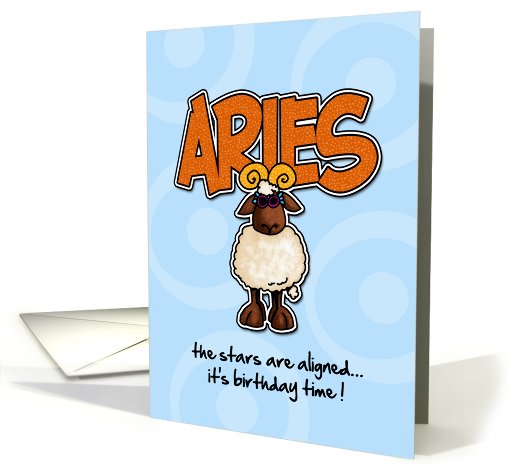 Happy Birthday Aries card (396917)