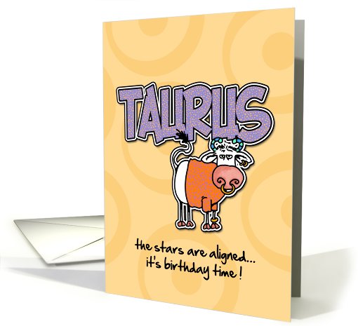 Happy Birthday Taurus card (396919)