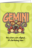 Happy Birthday Gemini card