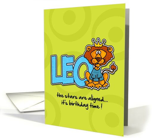 Happy Birthday Leo card (396922)