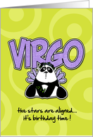 Happy Birthday Virgo card