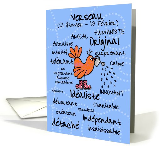 zodiaque - Verseau card (397668)
