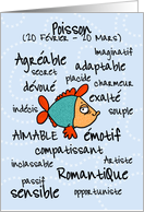 zodiaque - Poisson card